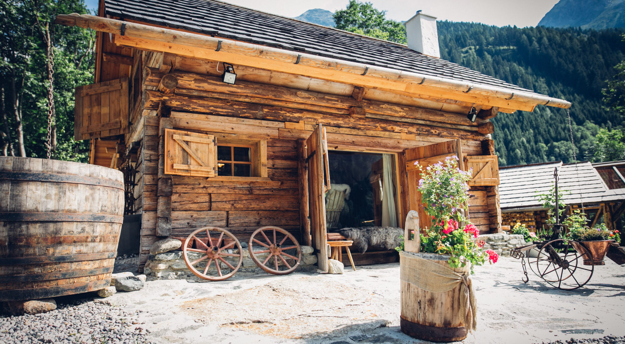 ROMANTIKHÜTTE im Hideaway Eggerfeld beim Mölltaler Gletscher in Kärnten